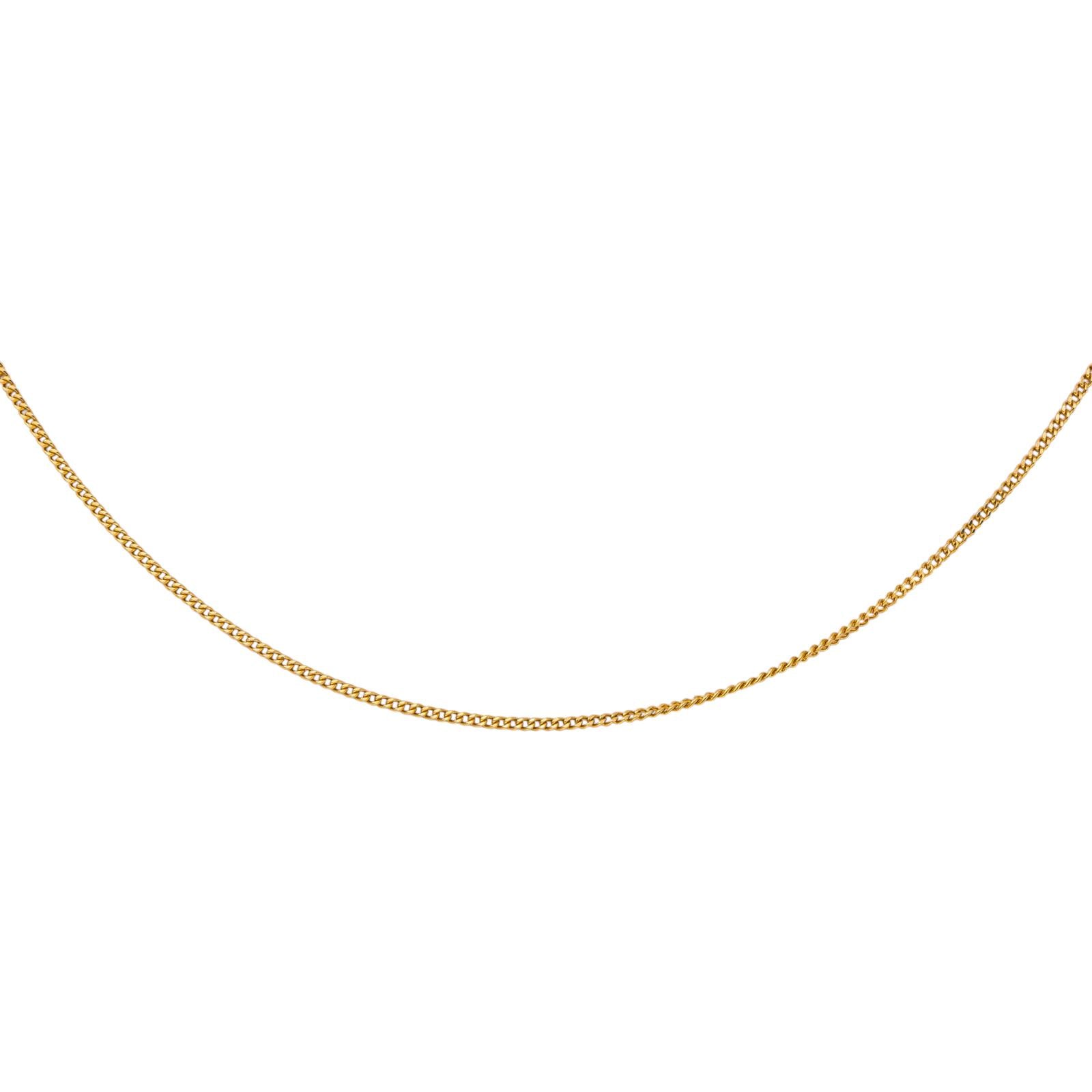 Yellow gold Curb chain Necklace