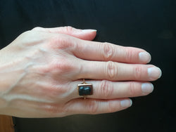 Antique Agate Cameo Ring Featuring a Greek Warrior