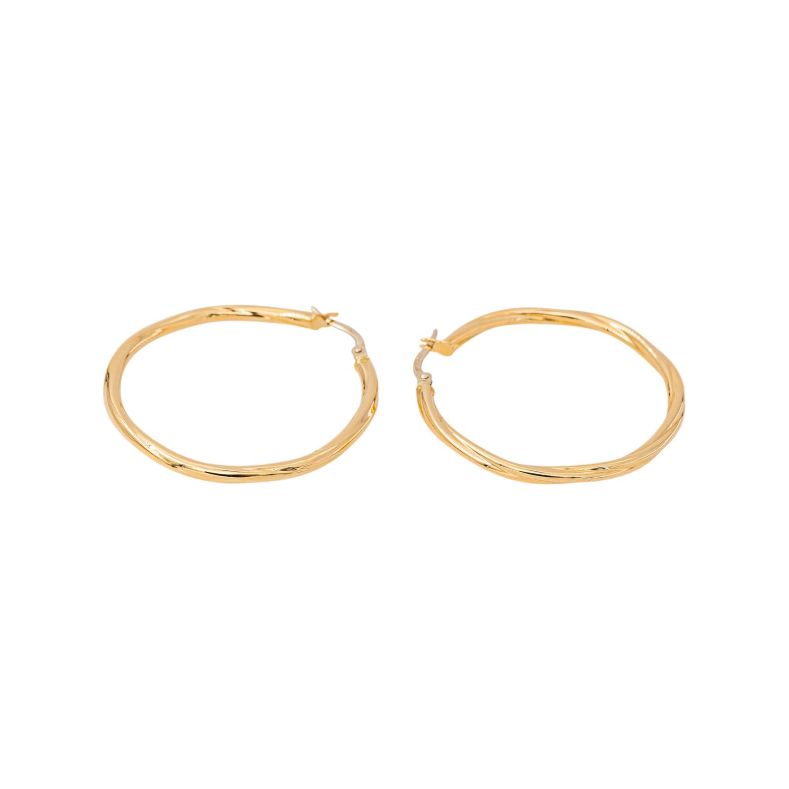 Yellow Gold Hoop Earrings