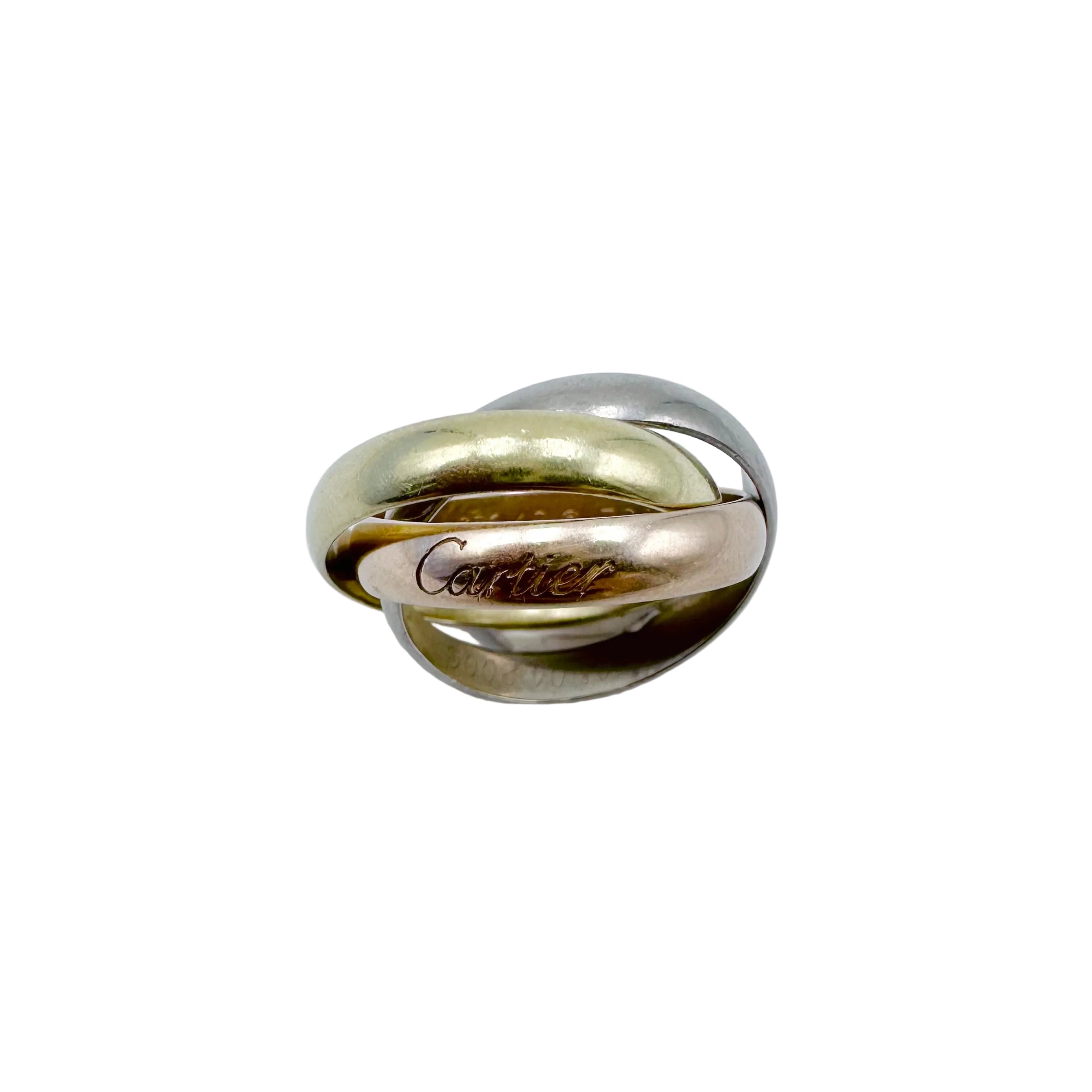 CARTIER "Trinity" ring in yellow gold, rose gold, and white gold