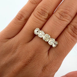 White Gold and Diamond Wedding Band