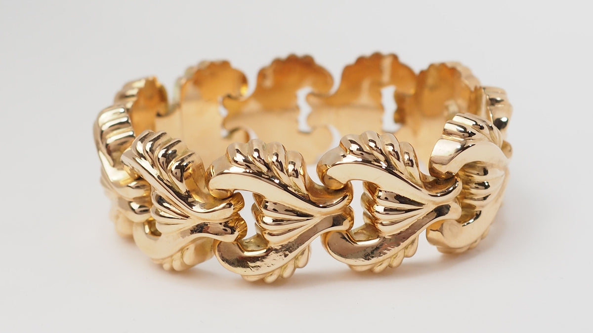 Yellow Gold Tank Bracelet