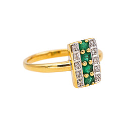 Yellow gold Emerald Ring