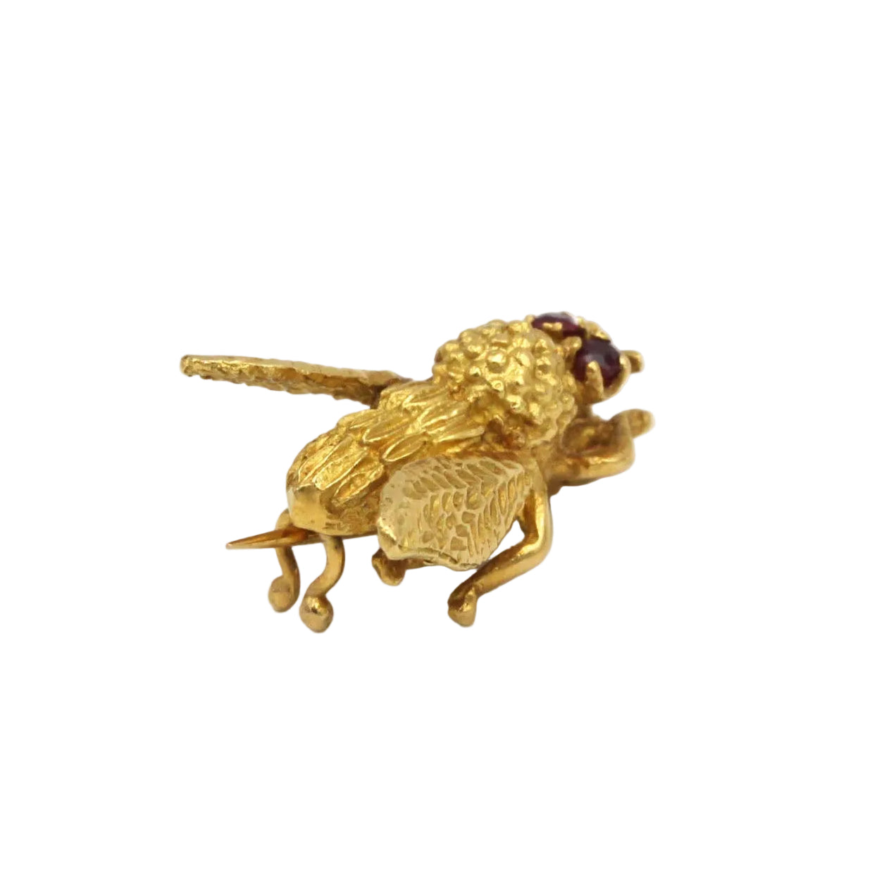 Bee Brooch - Yellow gold & Ruby