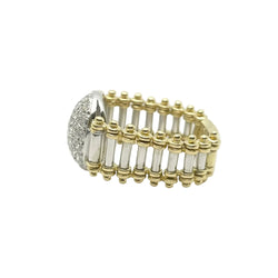 Set in white gold, yellow gold and Diamonds