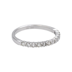 Bague Alliance en or blanc et diamants