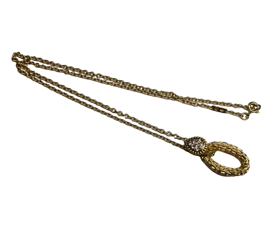 BOUCHERON "SERPENT DE BOHEME" Pendant on Chain, 18K Gold and Diamonds