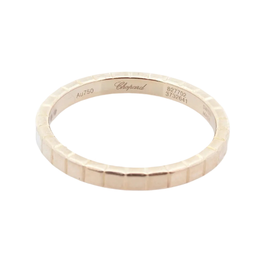 CHOPARD "Ice Cube" Wedding Band in Yellow gold