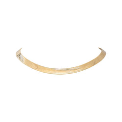 Yellow Gold Omega Link Necklace