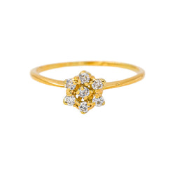 Bague Marguerite Or jaune Diamant