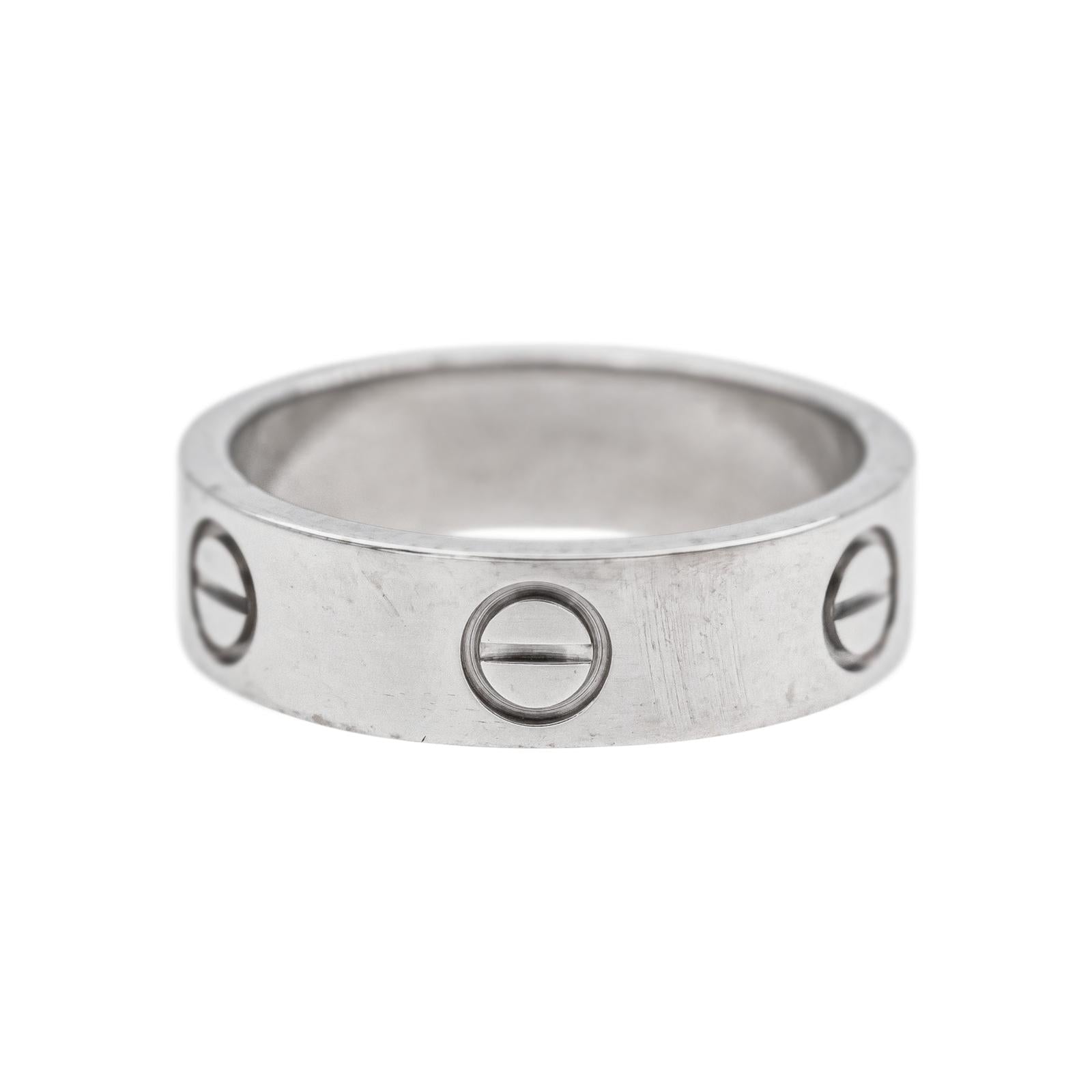 Cartier  Bague  Love  Or blanc