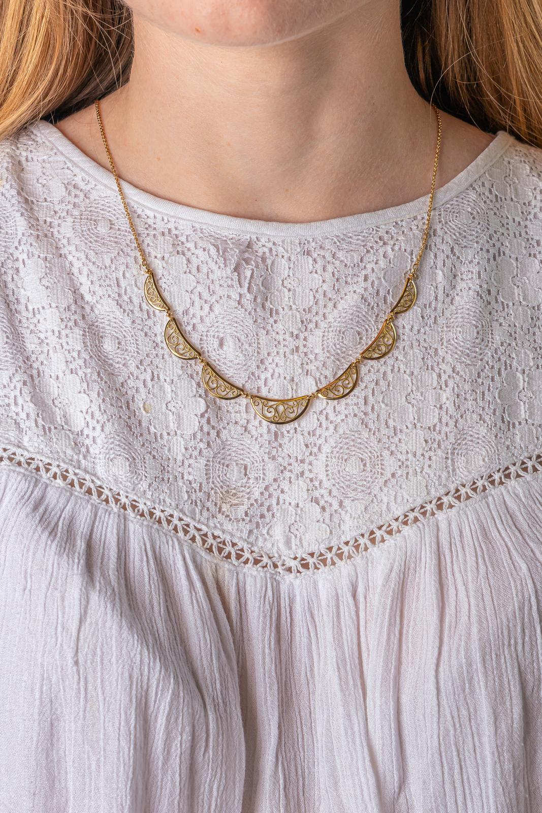 Collier Maille filigrane Or jaune
