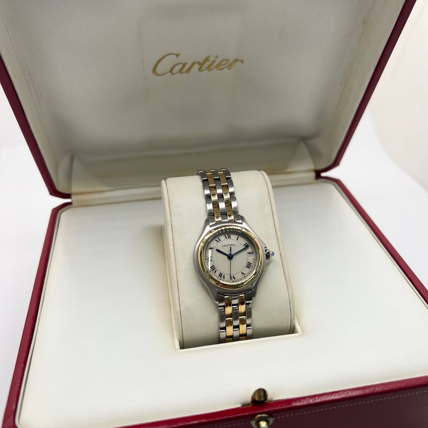 CARTIER "Cougar" Watch in Yellow Gold and Stainless Steel