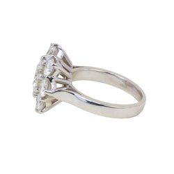 Marguerite Ring in White Gold and Diamonds