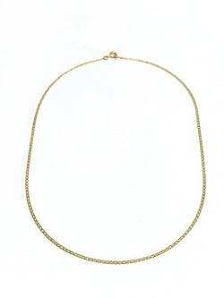 Yellow gold chain with marine-style links