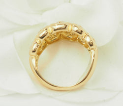 Ring Headband in yellow gold and diamonds