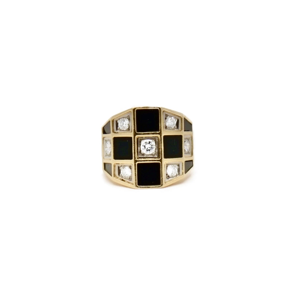 Ring Van Cleef and Arpels check pattern