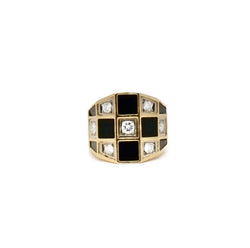 Ring Van Cleef and Arpels check pattern
