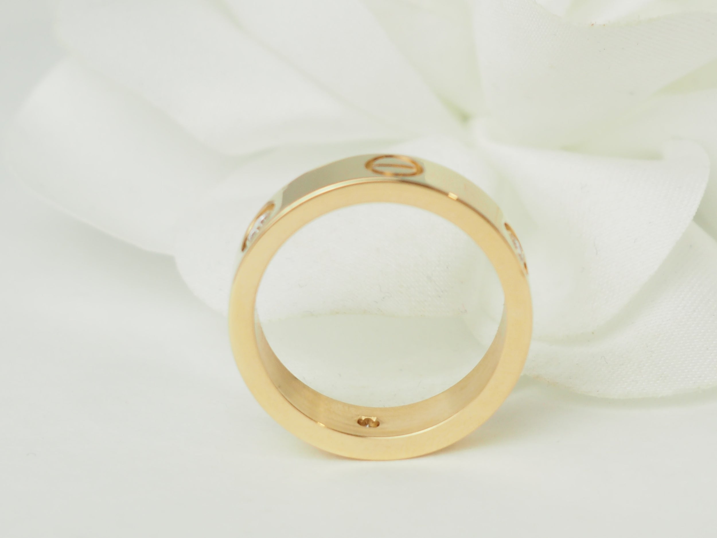 CARTIER "Love" Wedding band ring in yellow gold and diamonds