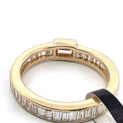 VERETTA Wedding Band in Yellow gold and Diamonds