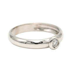 White Gold Solitaire Ring with Diamond
