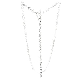 HERMÈS "Crescendo" Long Necklace in Silver