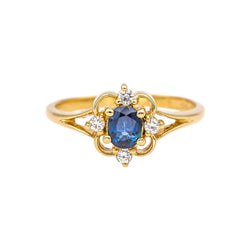 Ring Yellow gold Sapphire