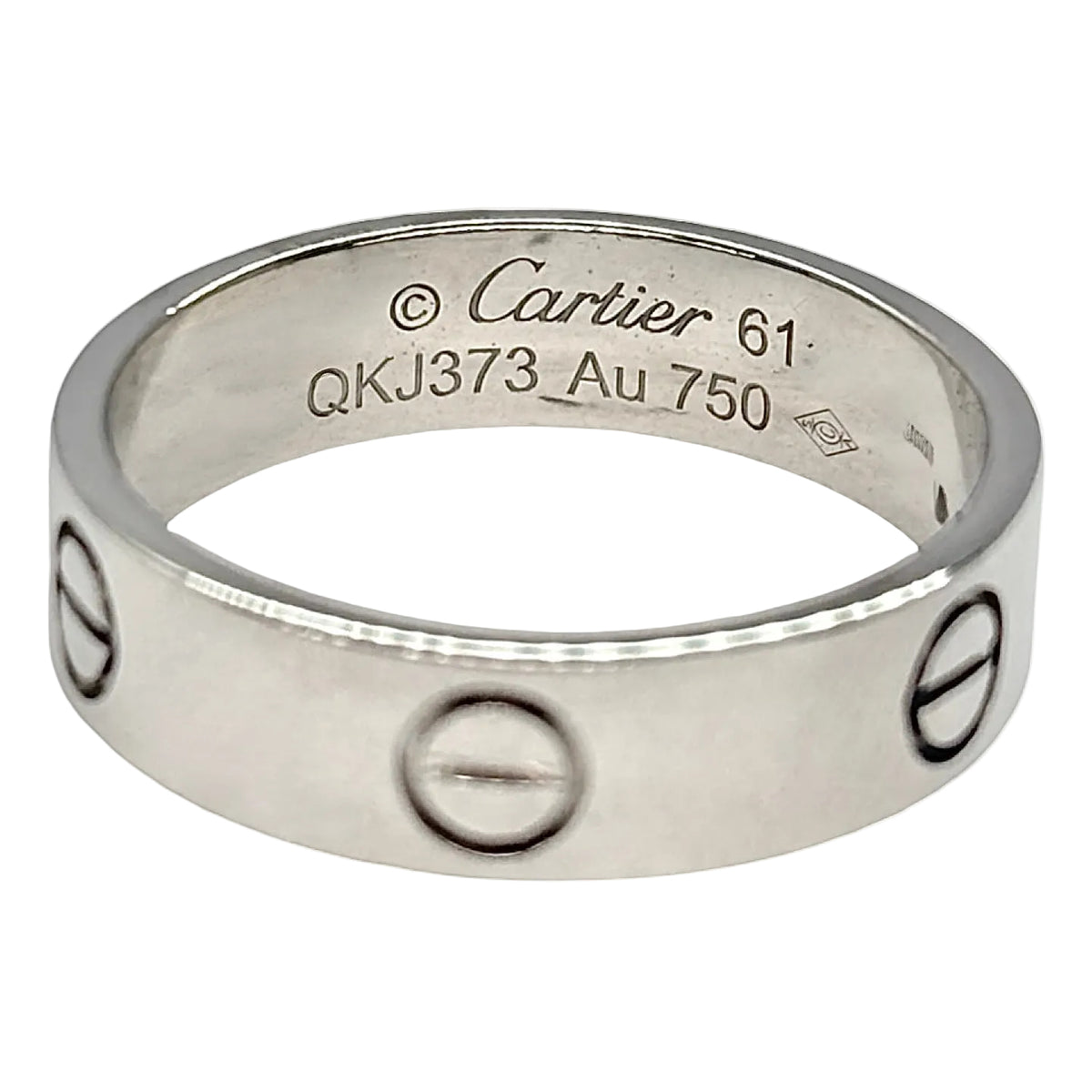 CARTIER "Love" Wedding Band in White Gold