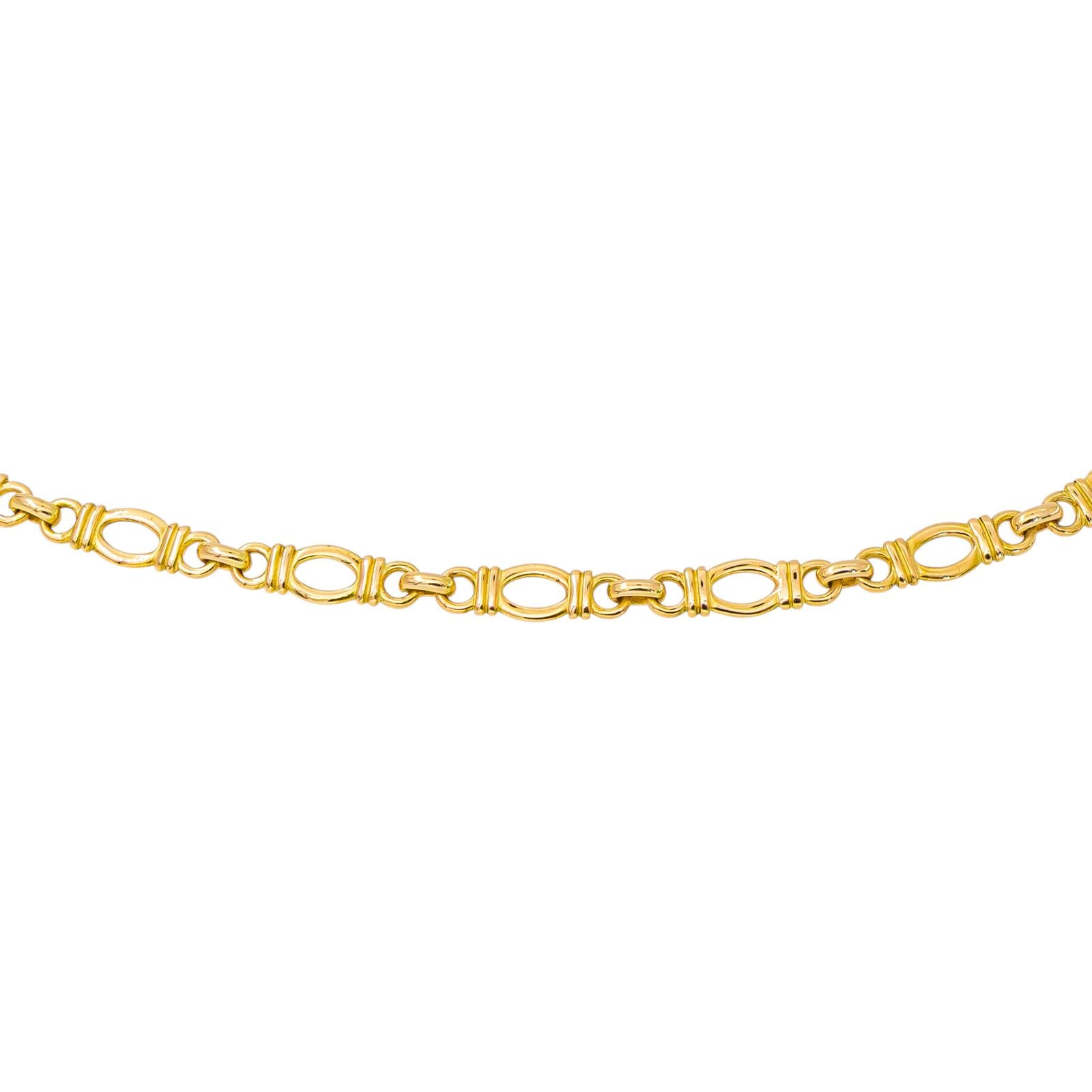 Yellow gold necklace