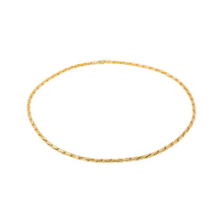 Yellow Gold "Grain de Riz" Link Necklace