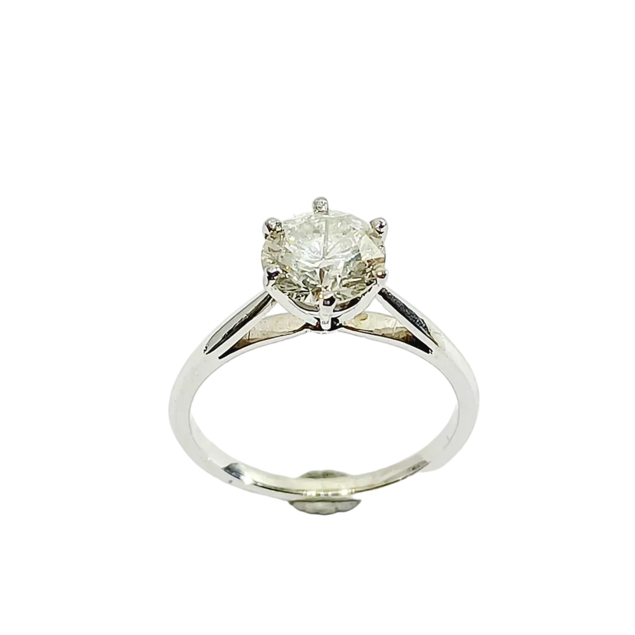 Ring Solitaire MAUBOUSSIN in paltinium and diamond
