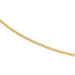Rose gold curb chain necklace