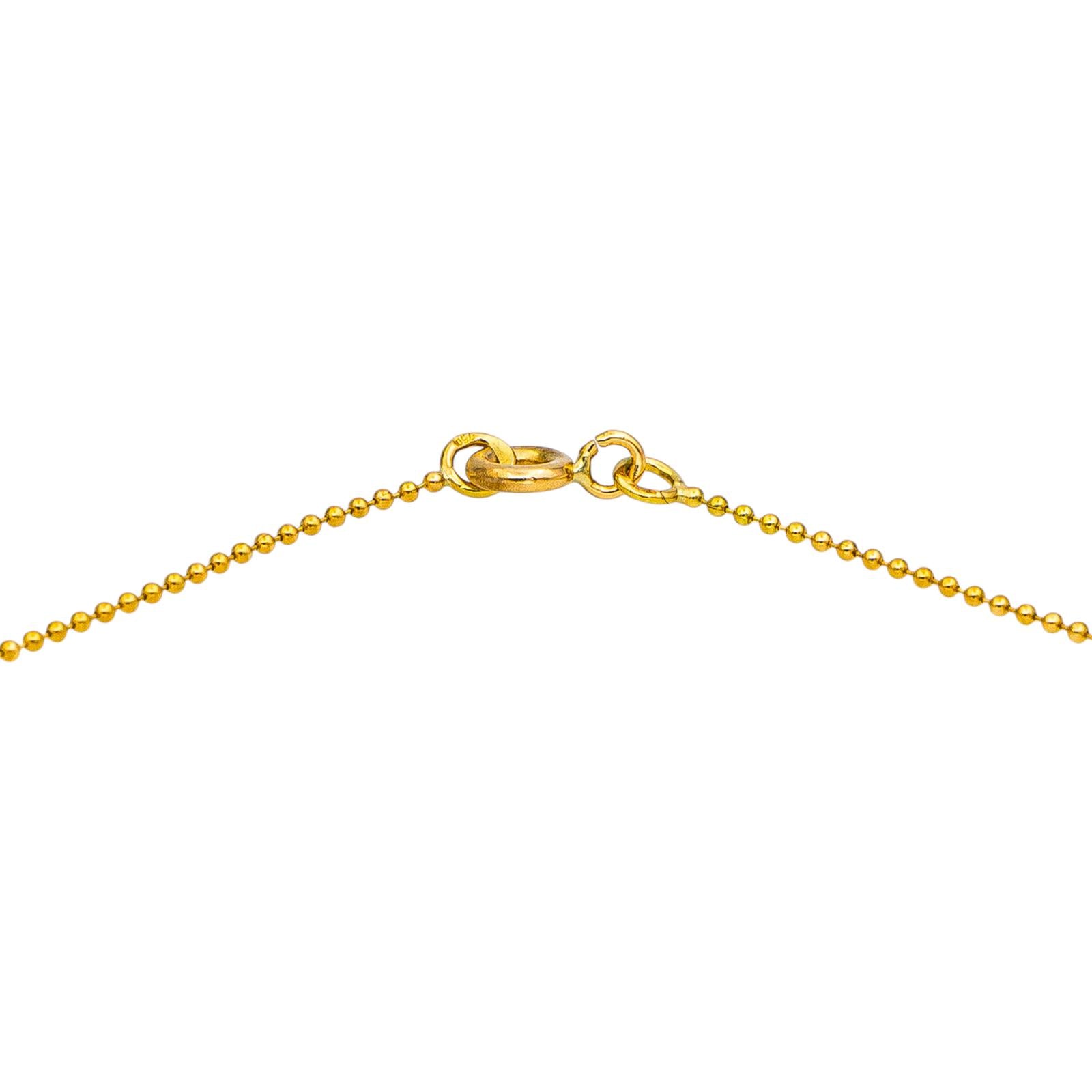 Yellow Gold Ball-Link Necklace