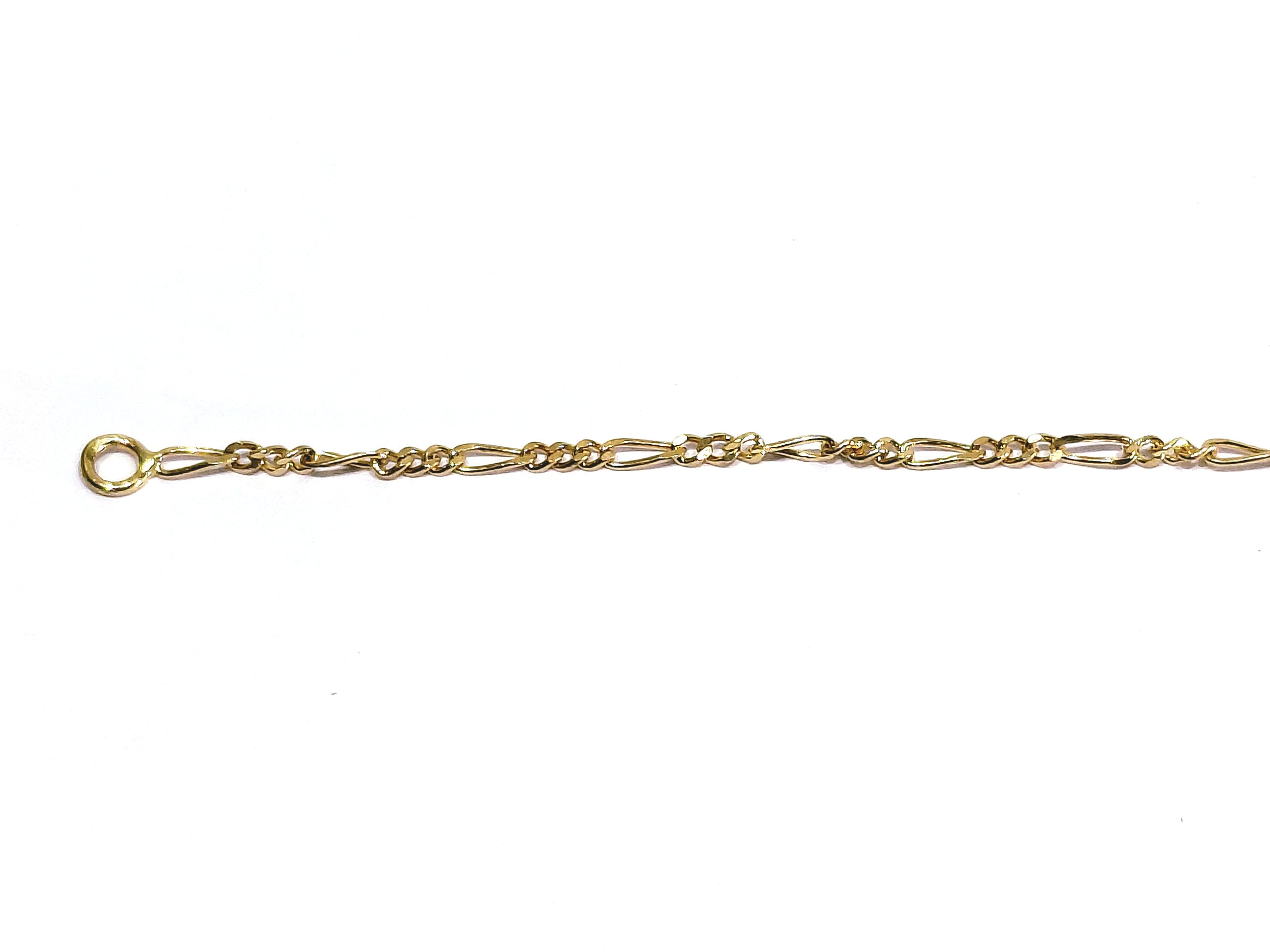 Rose gold Figaro chain
