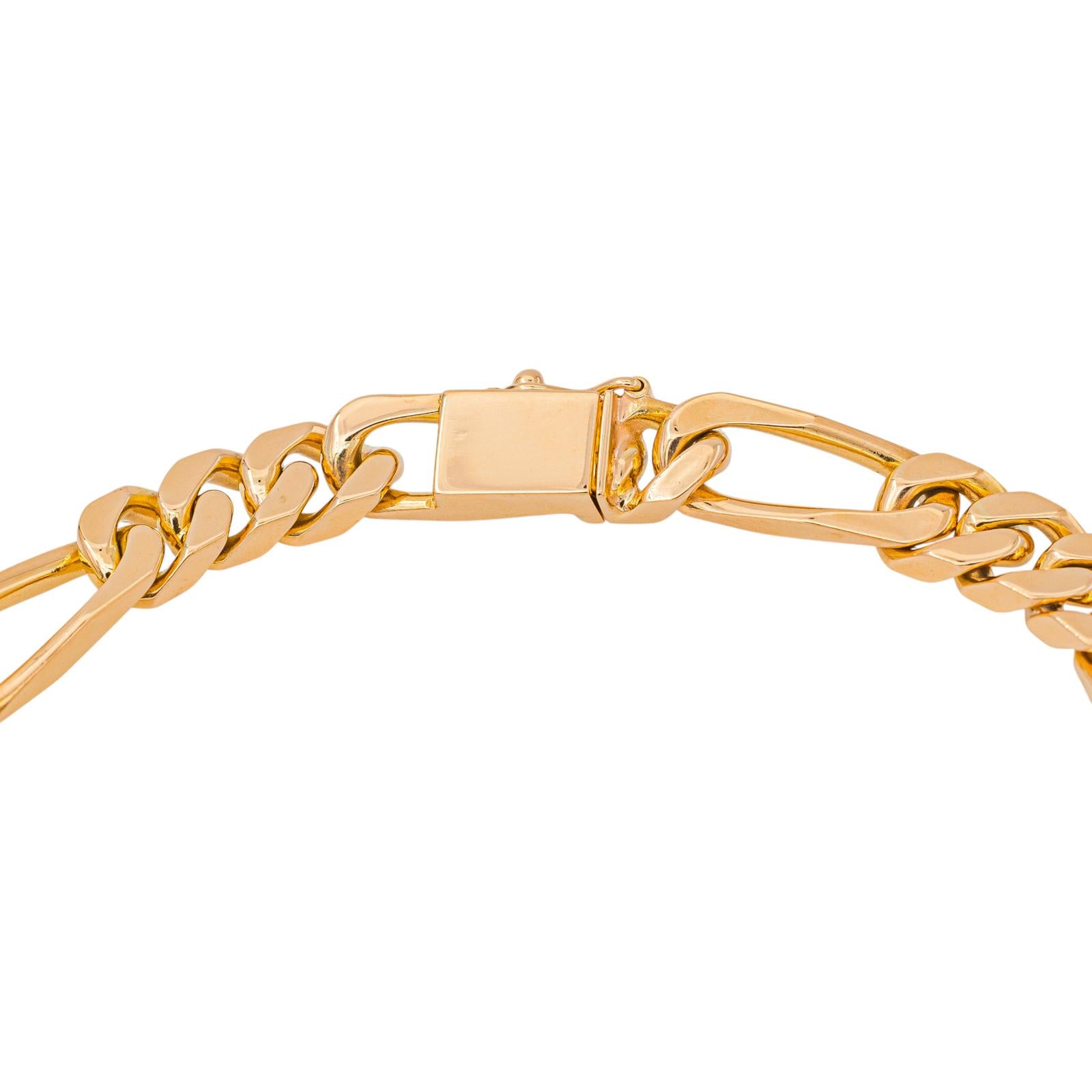Rose gold Figaro chain Bracelet