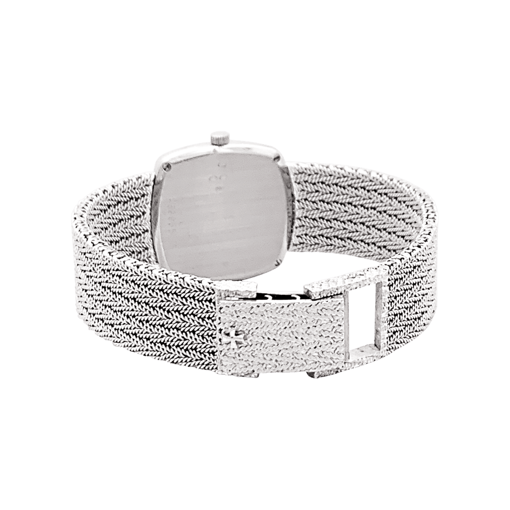 Montre Femme Vacheron Constantin, or blanc et diamants.