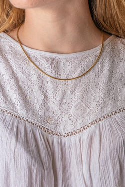 Collier Maille Serpent Or jaune