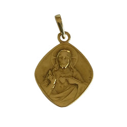 Yellow gold Scapular Medal
