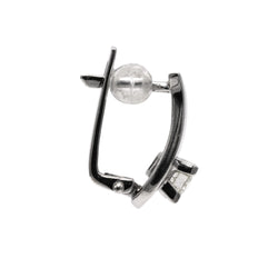 White gold and Diamond Lever-back Earrings