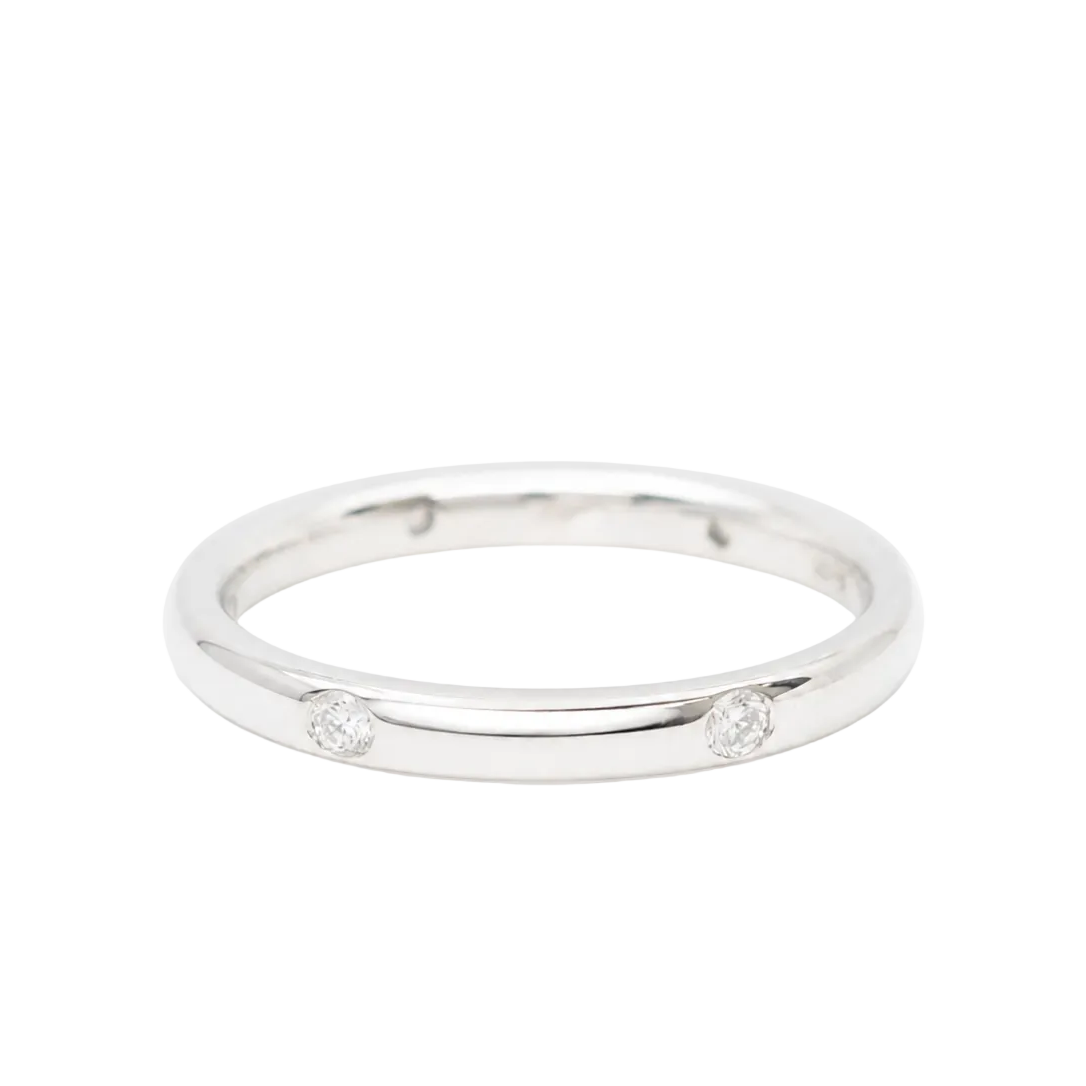 POMELLATO "Lucciole" Wedding Band in White Gold with Diamonds