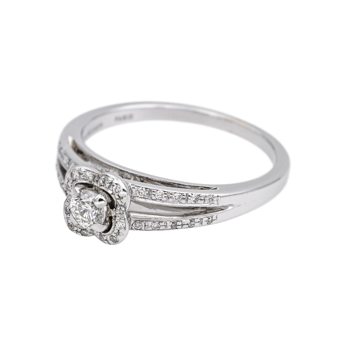 Mauboussin "Chance of Love" Ring in White Gold with Diamond