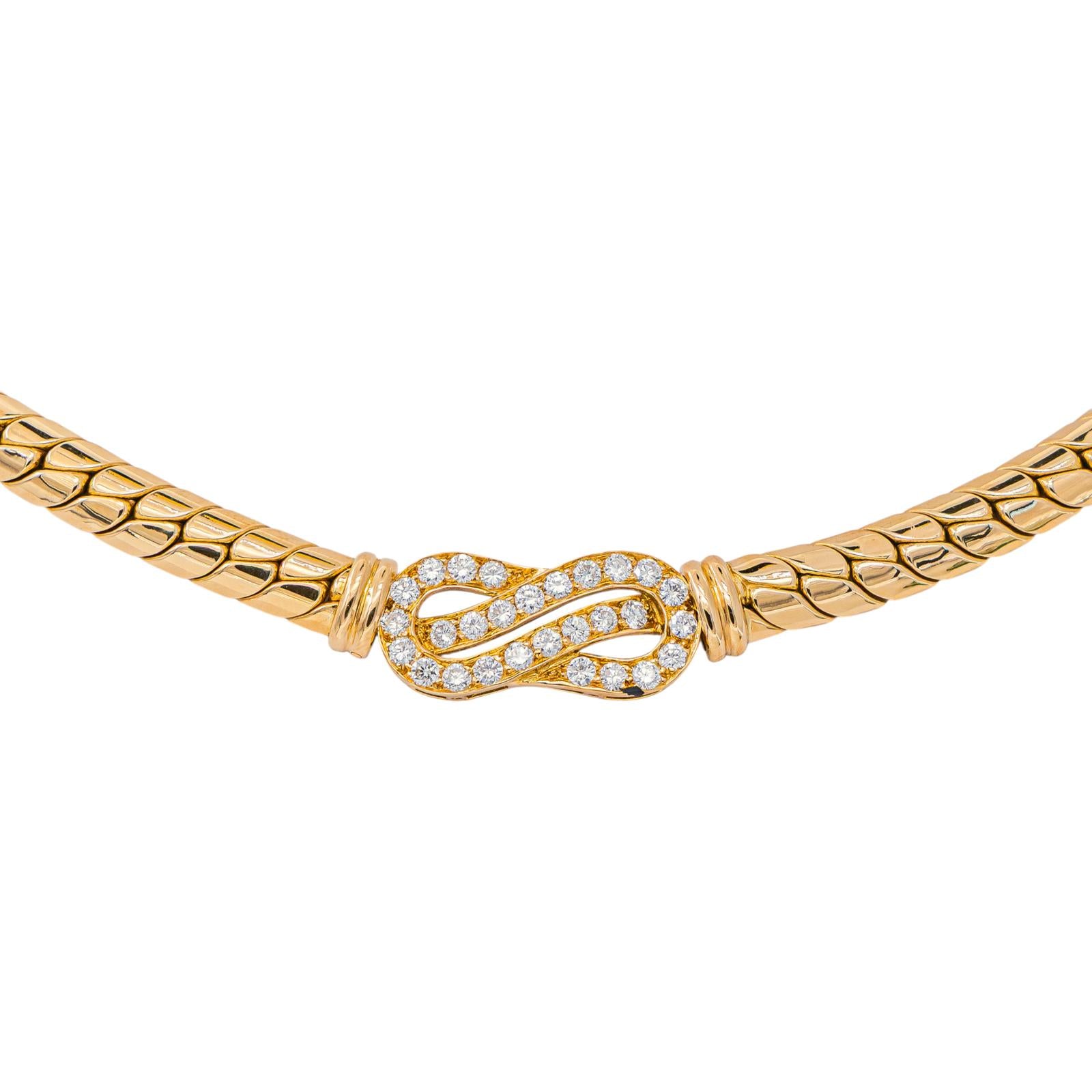 Yellow Gold Diamond Necklace