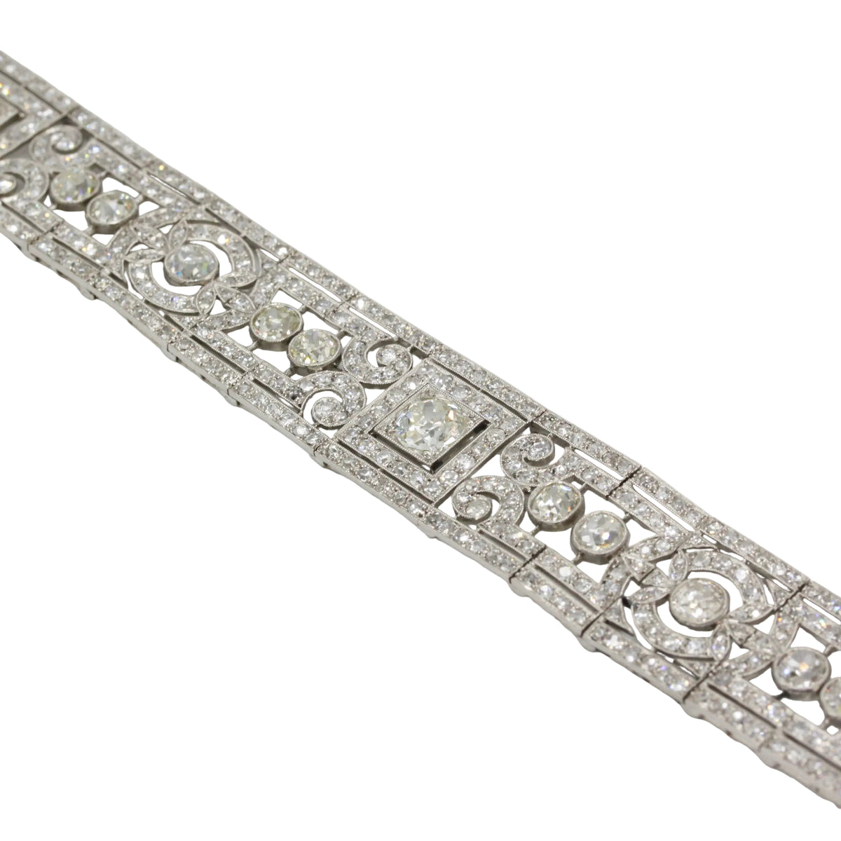Platinum and Diamond Cuff Bracelet
