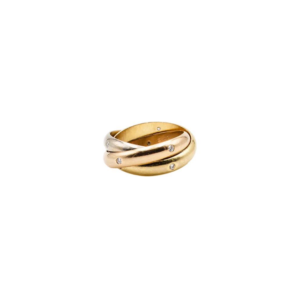 Bague CARTIER "Trinity" en 3 ors et diamants