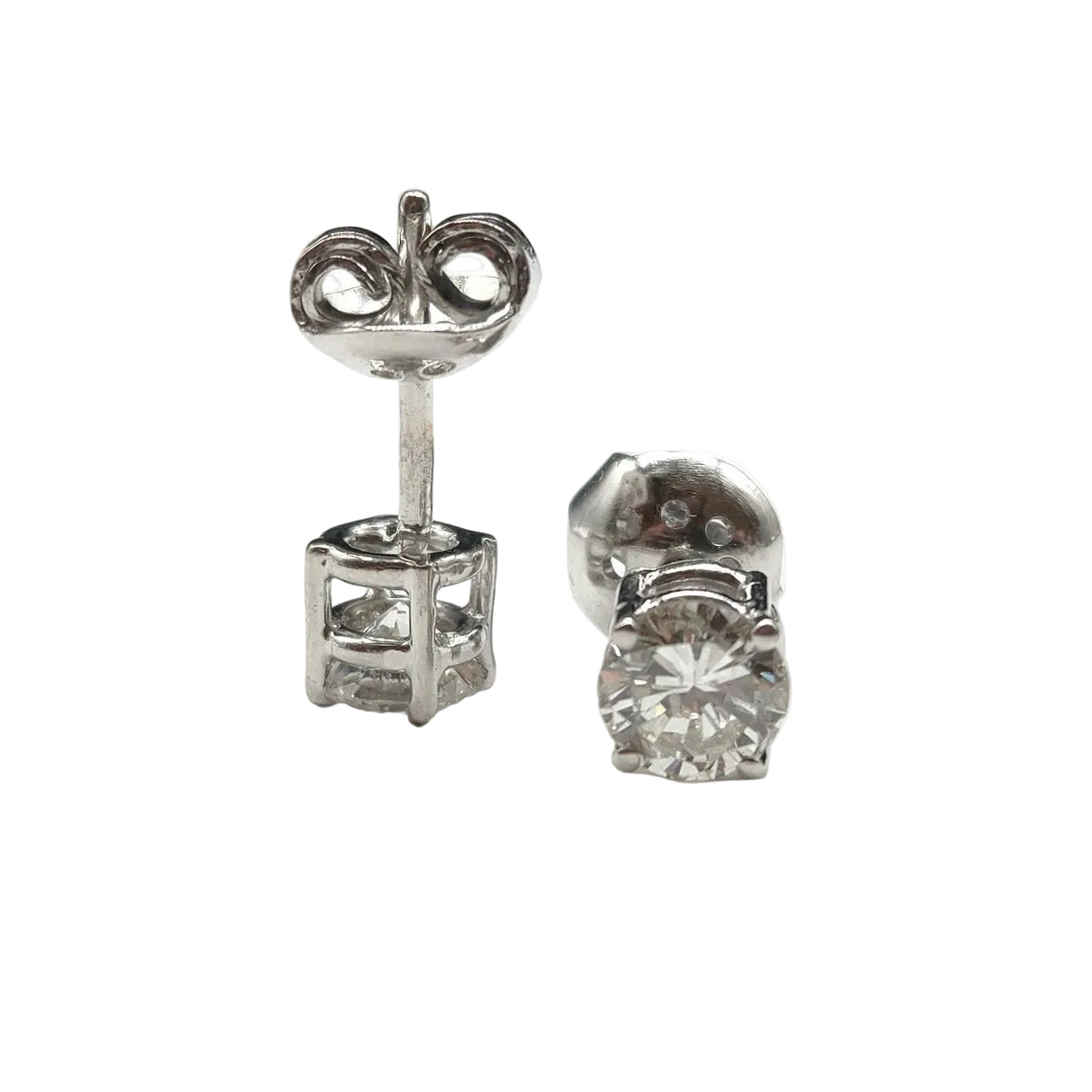 White Gold and Diamond Earrings