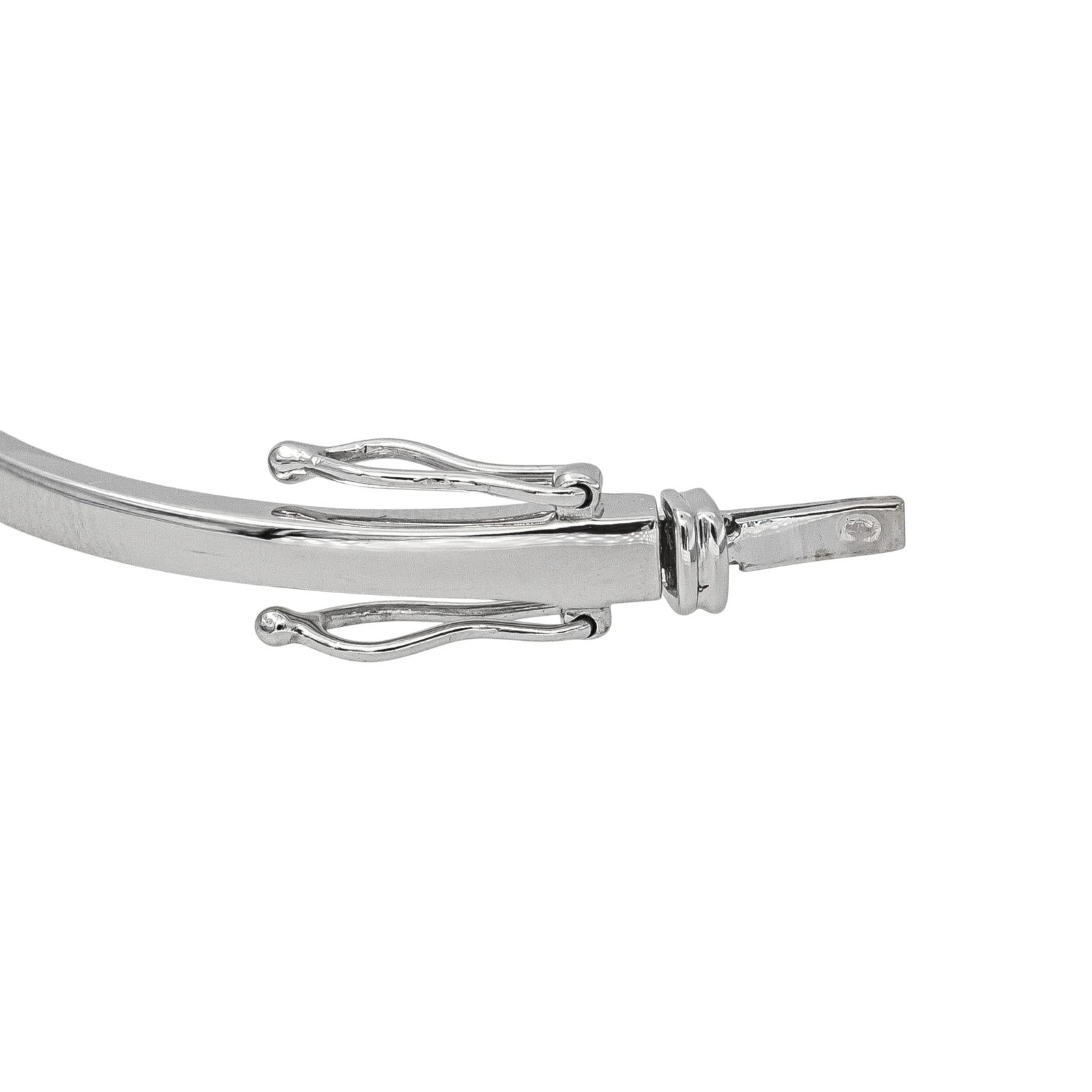 White Gold Diamond Bangle Bracelet