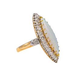 Yellow gold Marquise Diamond Ring
