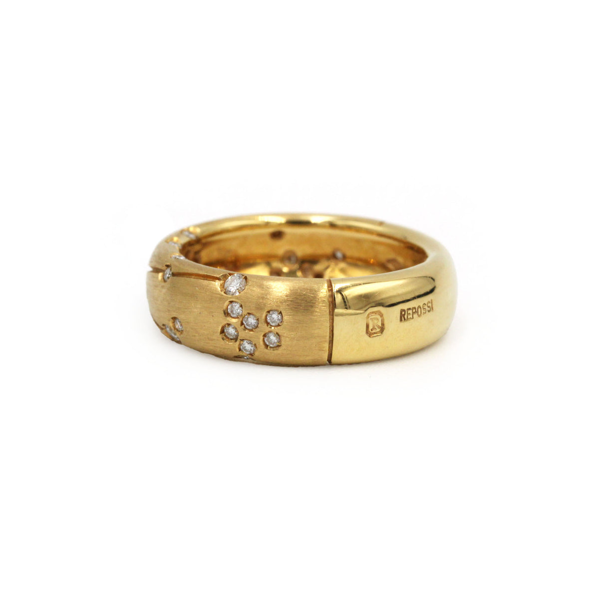 Bague Bandeau REPOSSI Astrale en or jaune et diamants