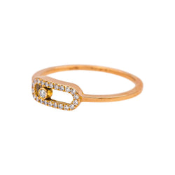Messika Bague Move Uno Or rose Diamant