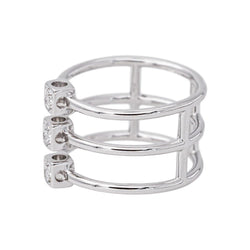 Dinh Van Ring "The Cube" White gold Diamond